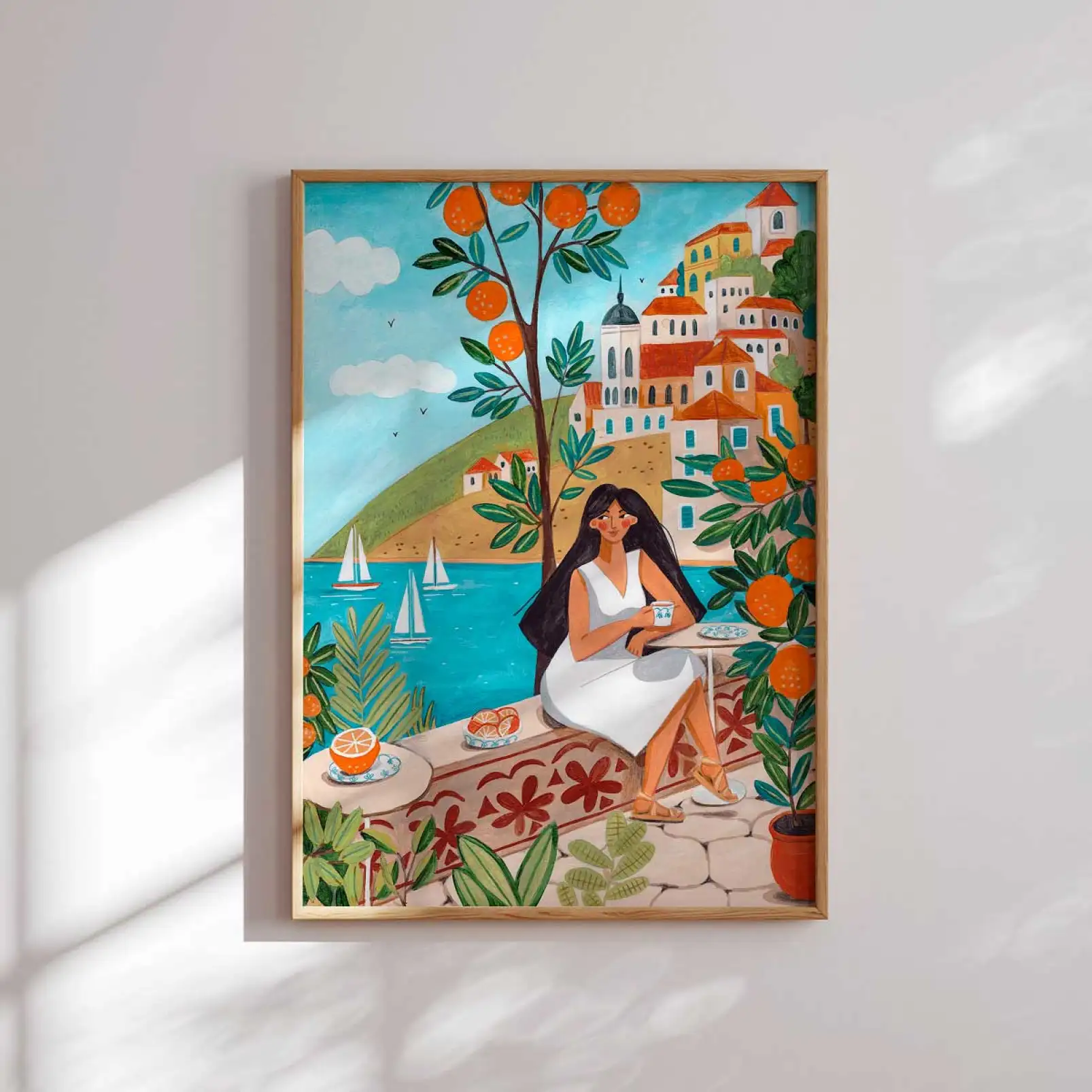 affiche-bord-de-mer-pause-sur-la-cote-mediterraneenne