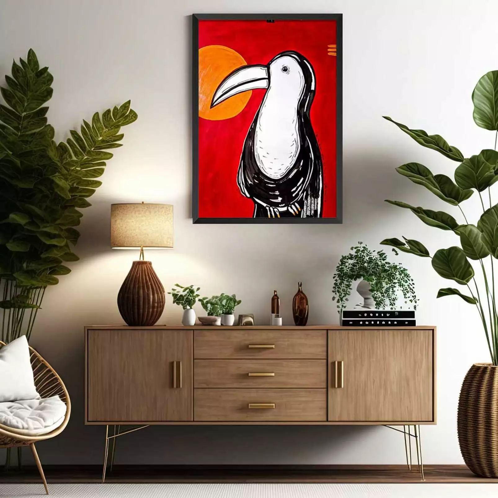 affiche-oiseaux-tropicaux-toucan-il-semble-que-dieu-etait-au-costa-rica