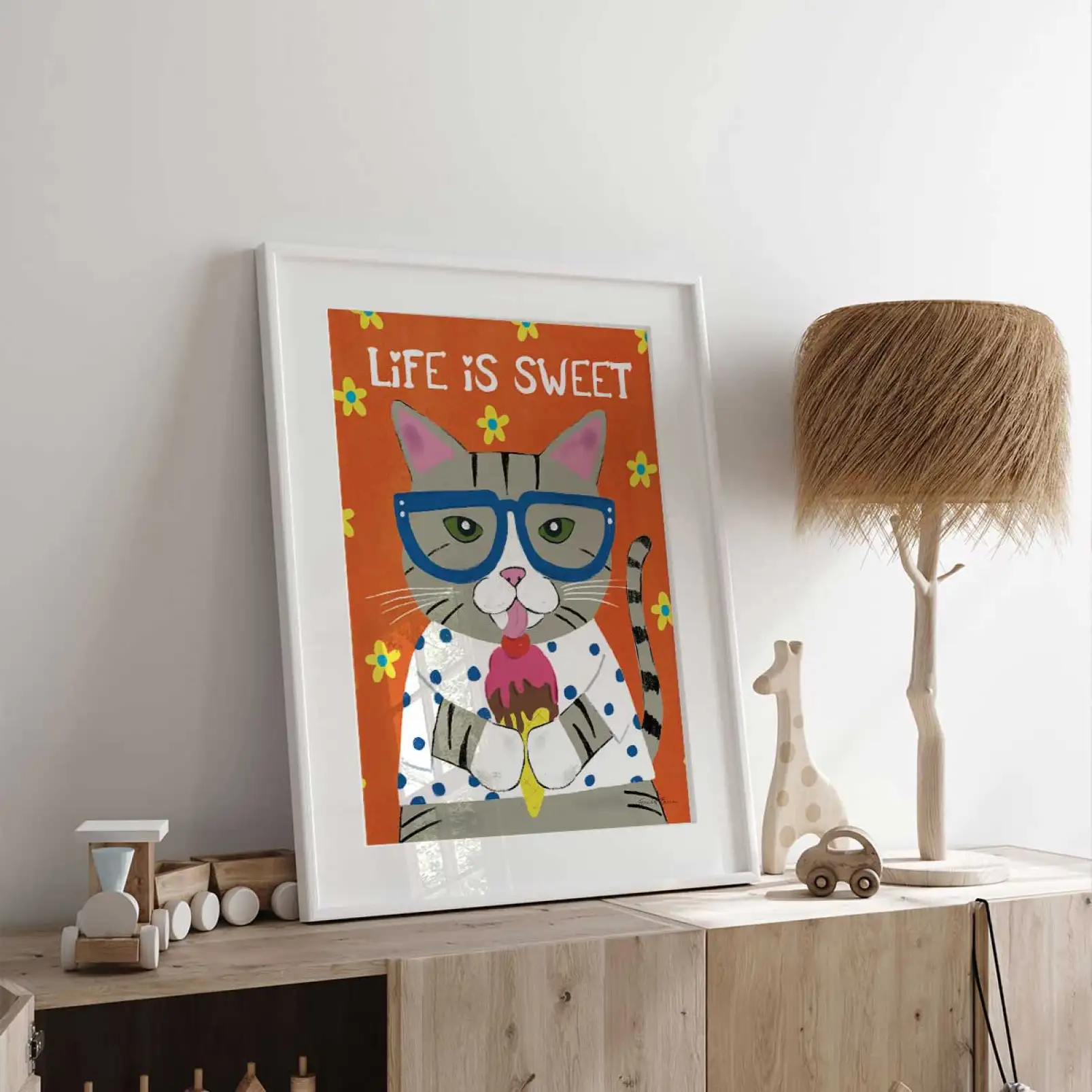 affiche-pop-art-tableau-pop-art-la-vie-est-douce