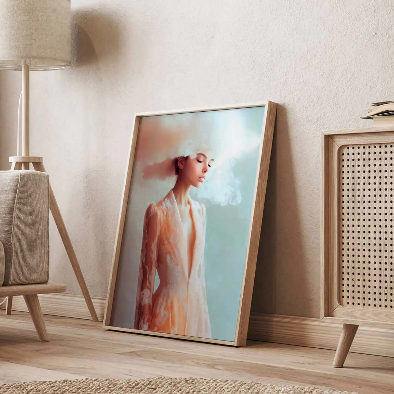 tableau-design-contemporain-tableau-portrait-feminin-lost-dreams-gloria